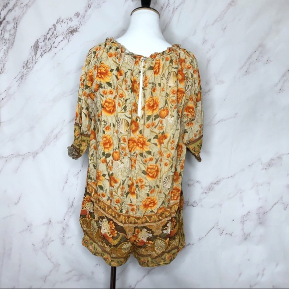 Spell the Gypsy Seashell Romper Small - Picture 3 of 6